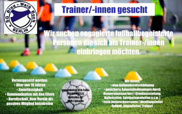 Trainer/-innen gesucht