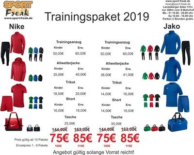 Trainingspaket 2019 Trainingspaket 2019